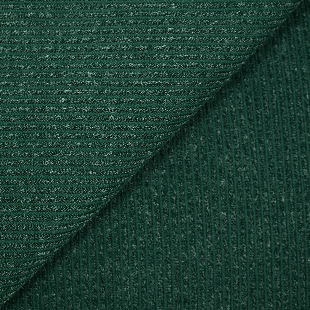 Maille Bianca côtelée vert bouteille