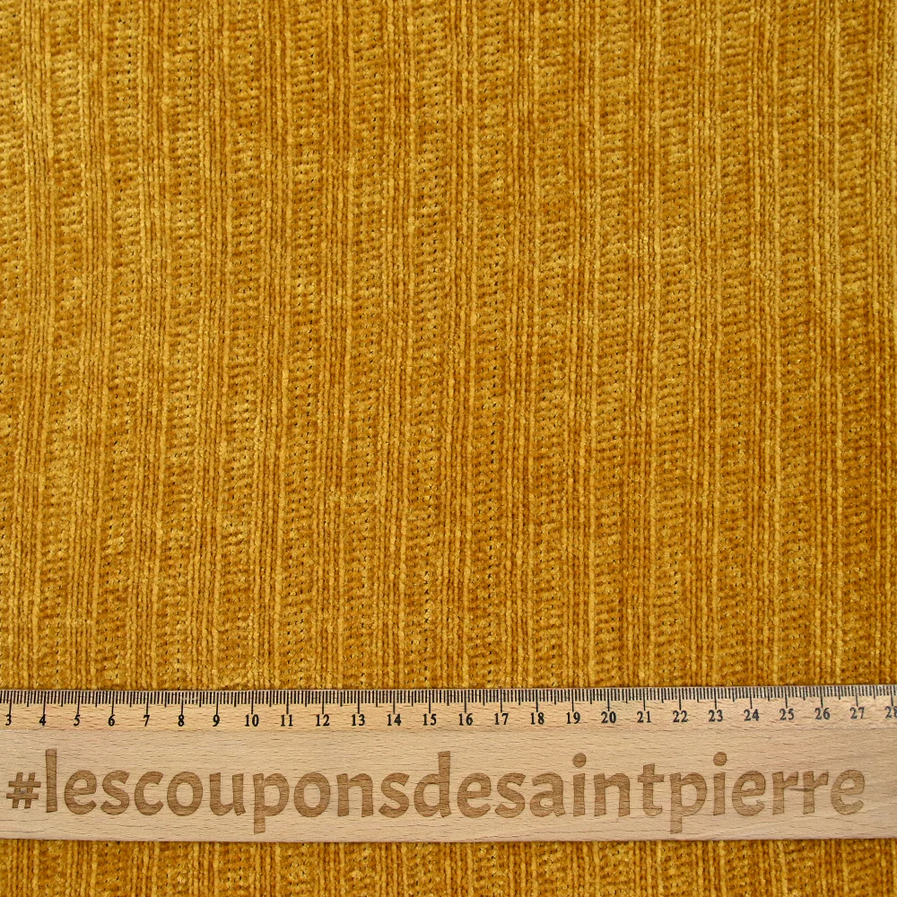 Maille chenille côtelée Sarah moutarde - Image 4