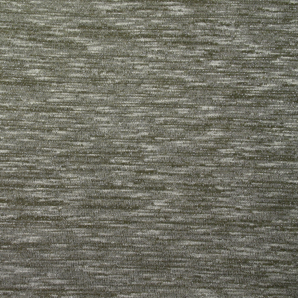 Maille chinée Elisa lurex argent fond kaki - Image 3