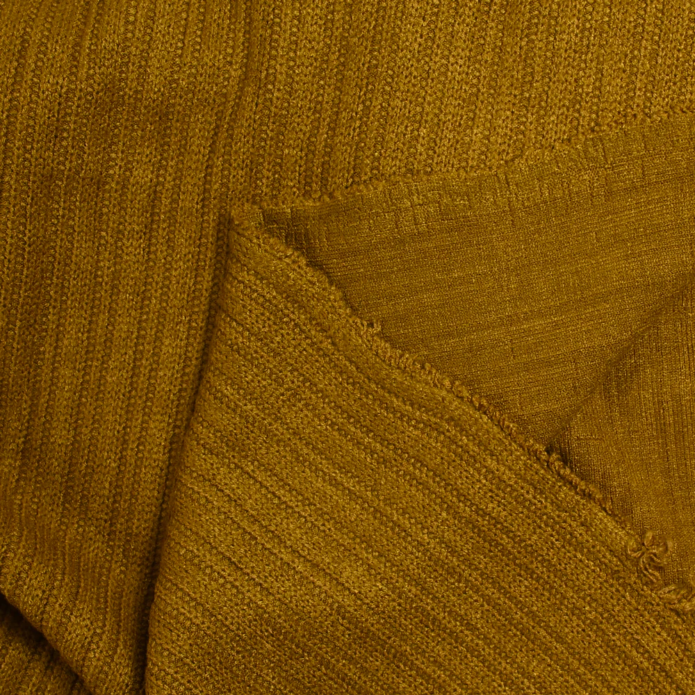 Maille côtelée moutarde - Image 4