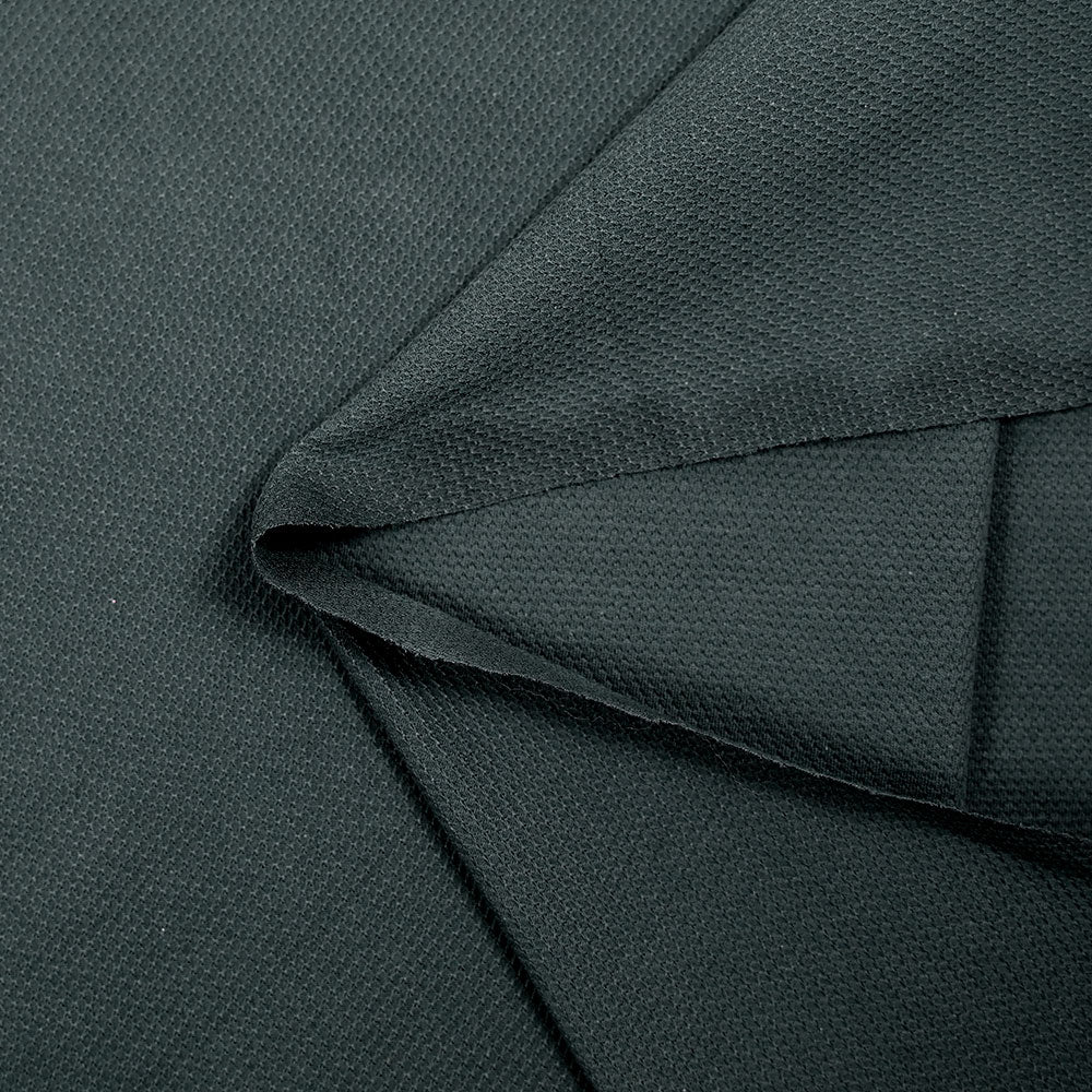 Maille fine coton texturée vert bouteille - Image 3
