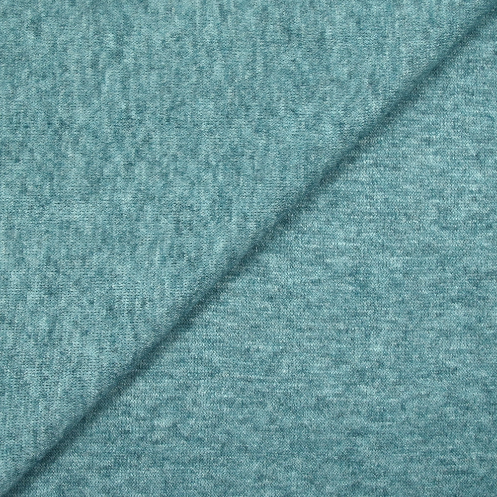 Maille Iris fond turquoise