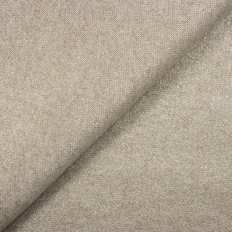 Maille Iris lurex fond beige