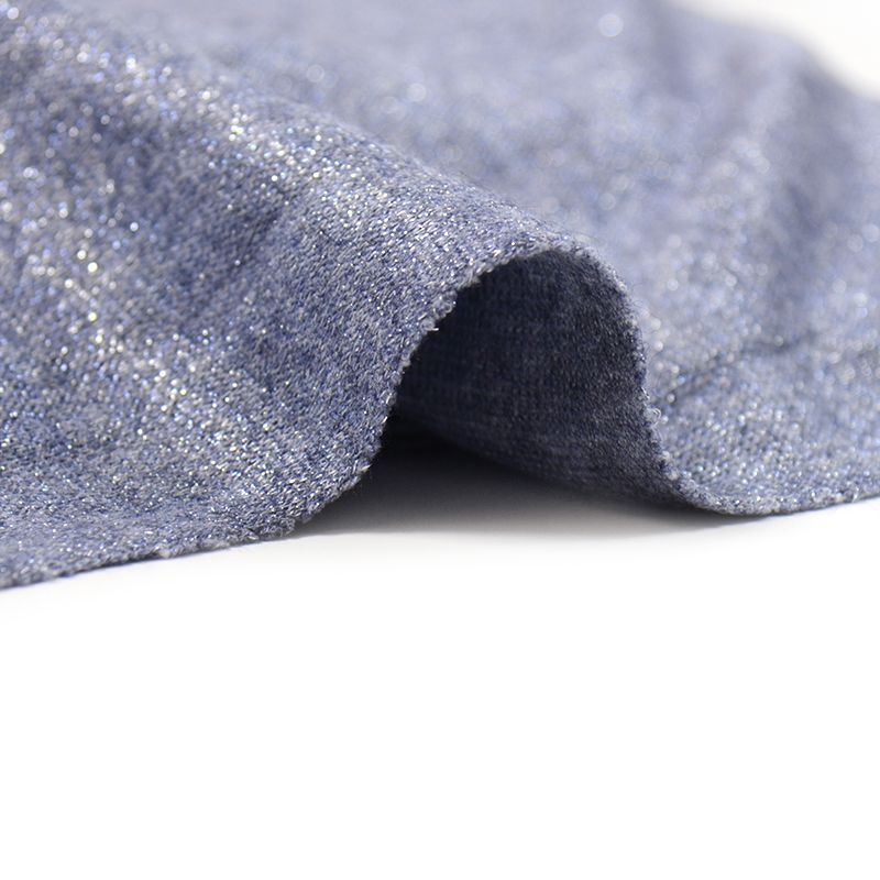 Maille Iris lurex fond marine - Image 4