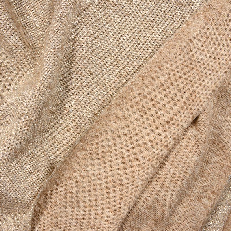 Maille Iris lurex fond marron - Image 4