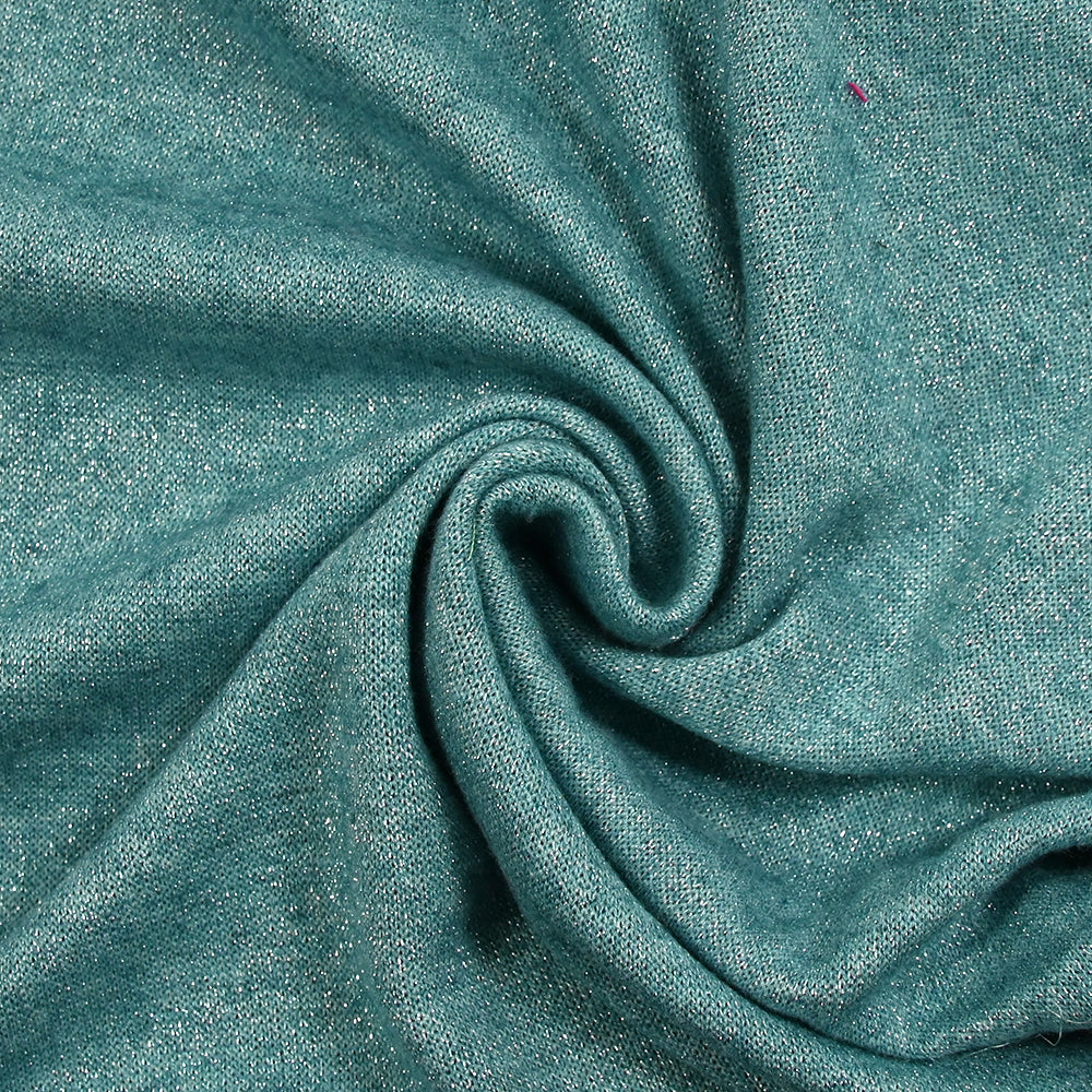Maille Iris lurex fond turquoise - Image 2