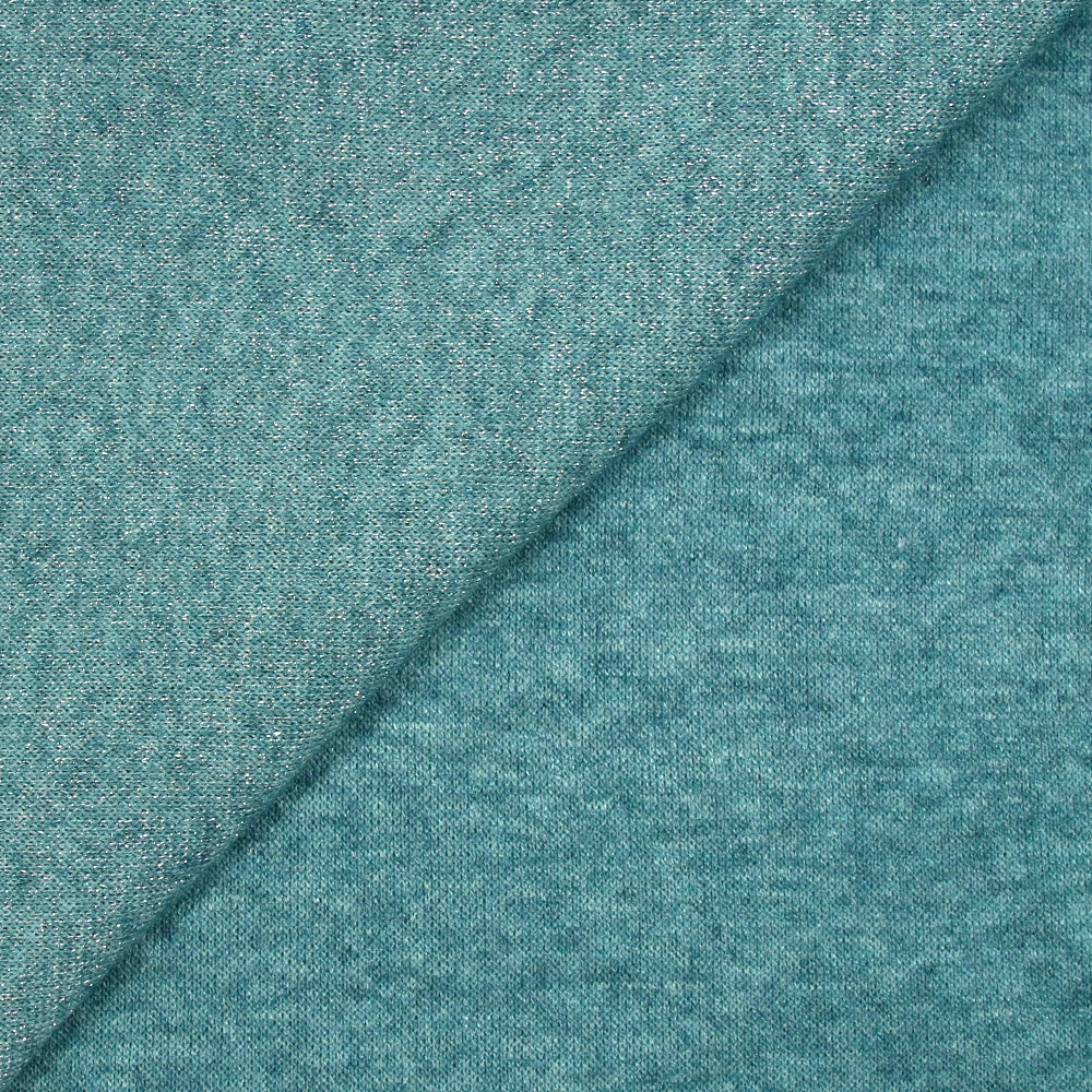Maille Iris lurex fond turquoise - Image 3