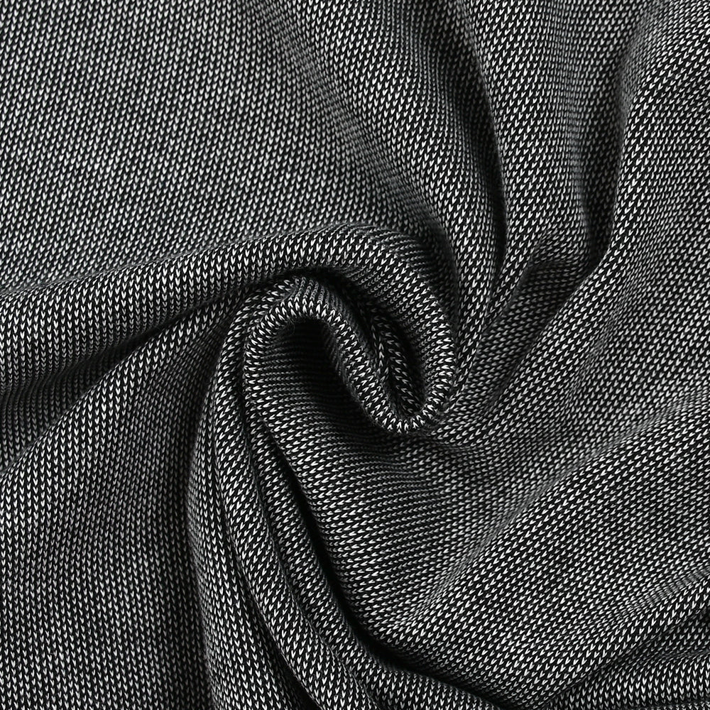 Maille Milano coton Marius fond noir - Image 2