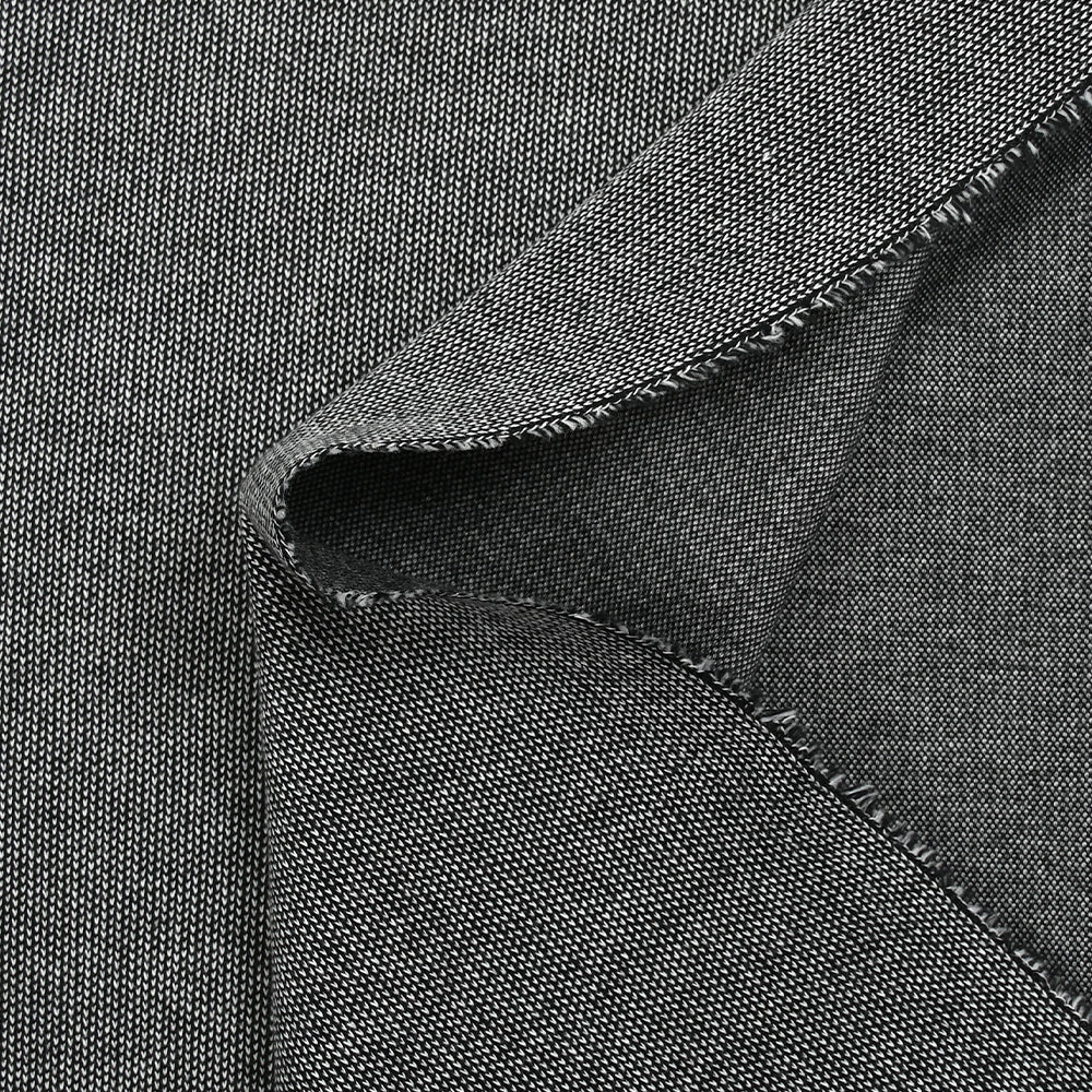 Maille Milano coton Marius fond noir - Image 3