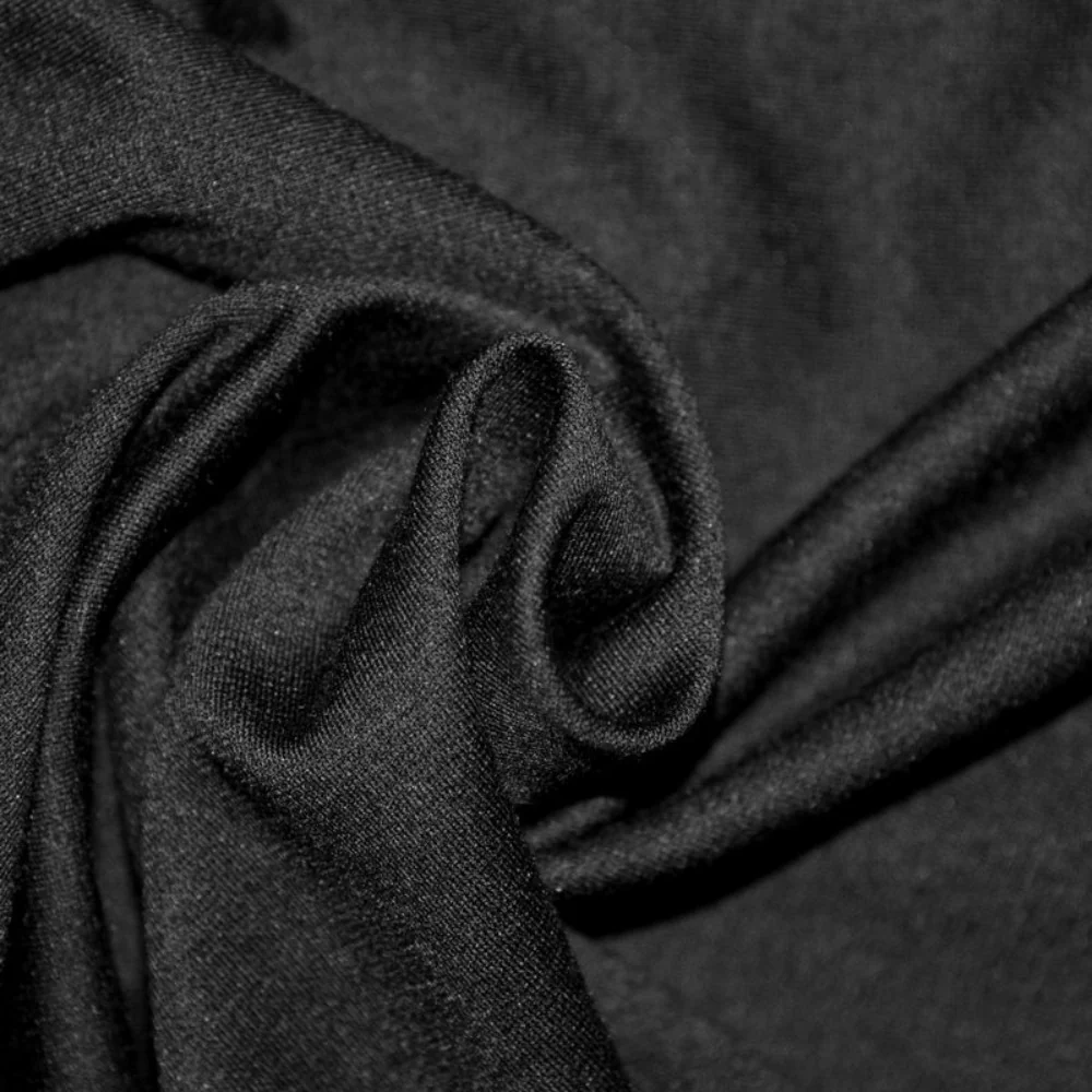 Tissus Maille Milano Noir - Image 2