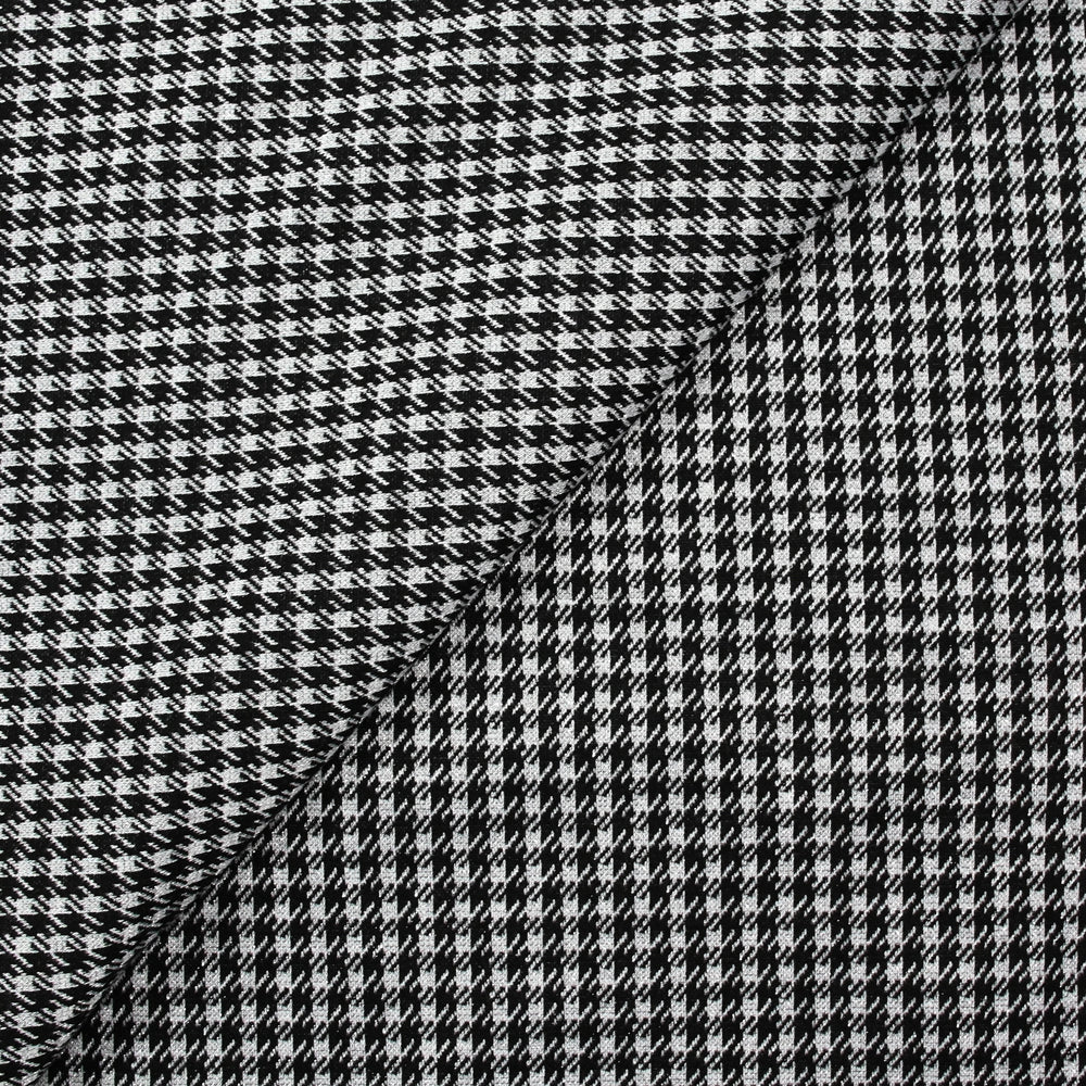 Maille Milano polyviscose Lurex damier déstructuré gris