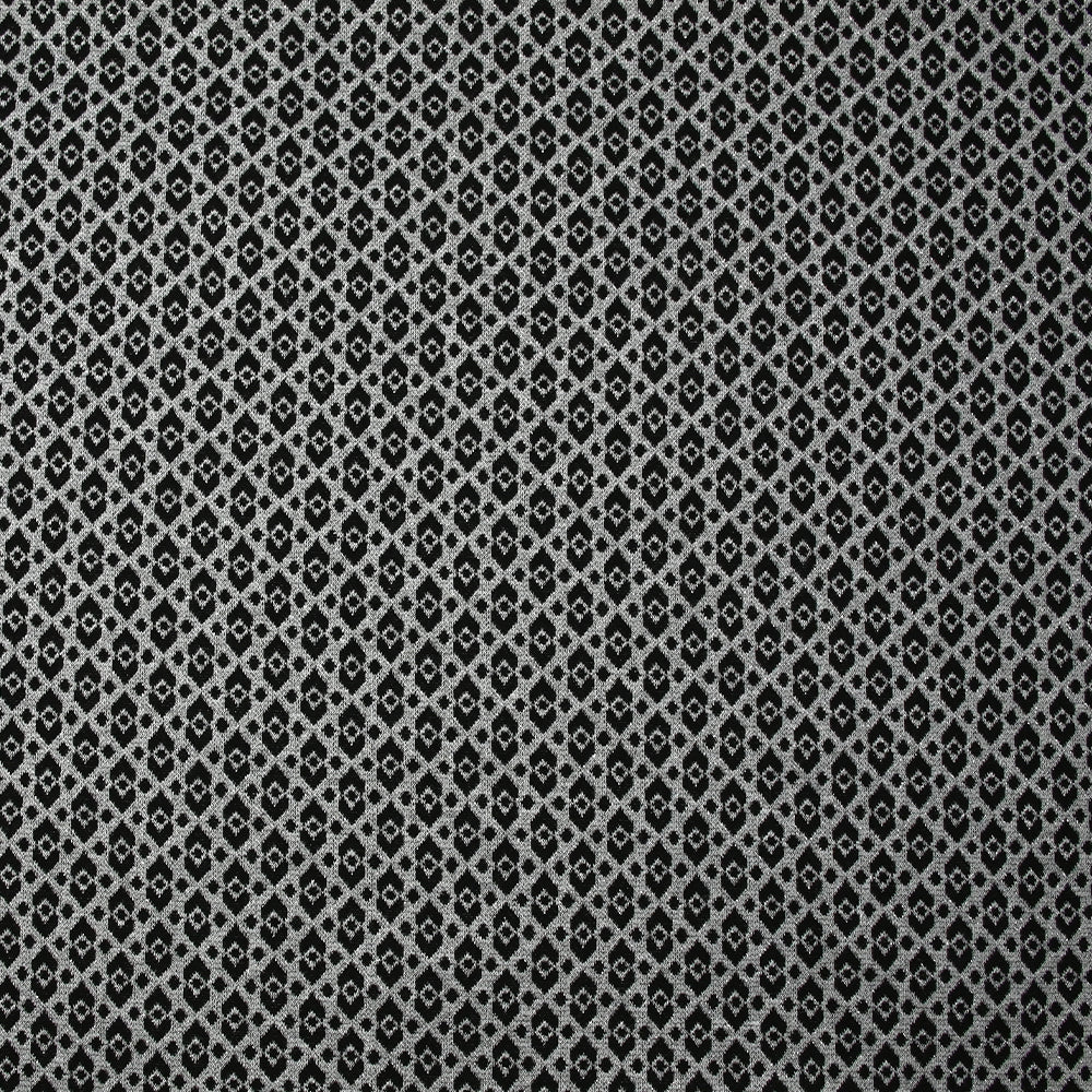 Maille Milano polyviscose Lurex émeraude royale gris - Image 4