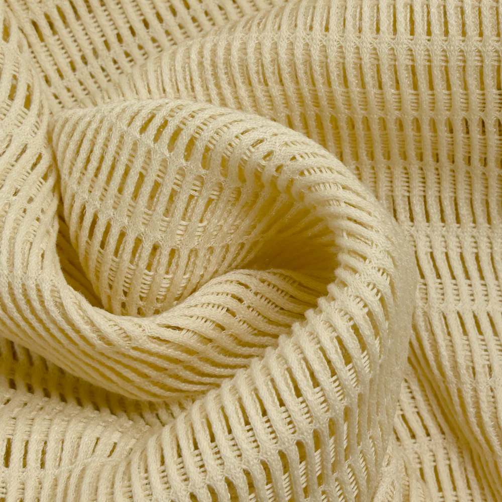 Maille polyester 3D ajourée sable - Image 2