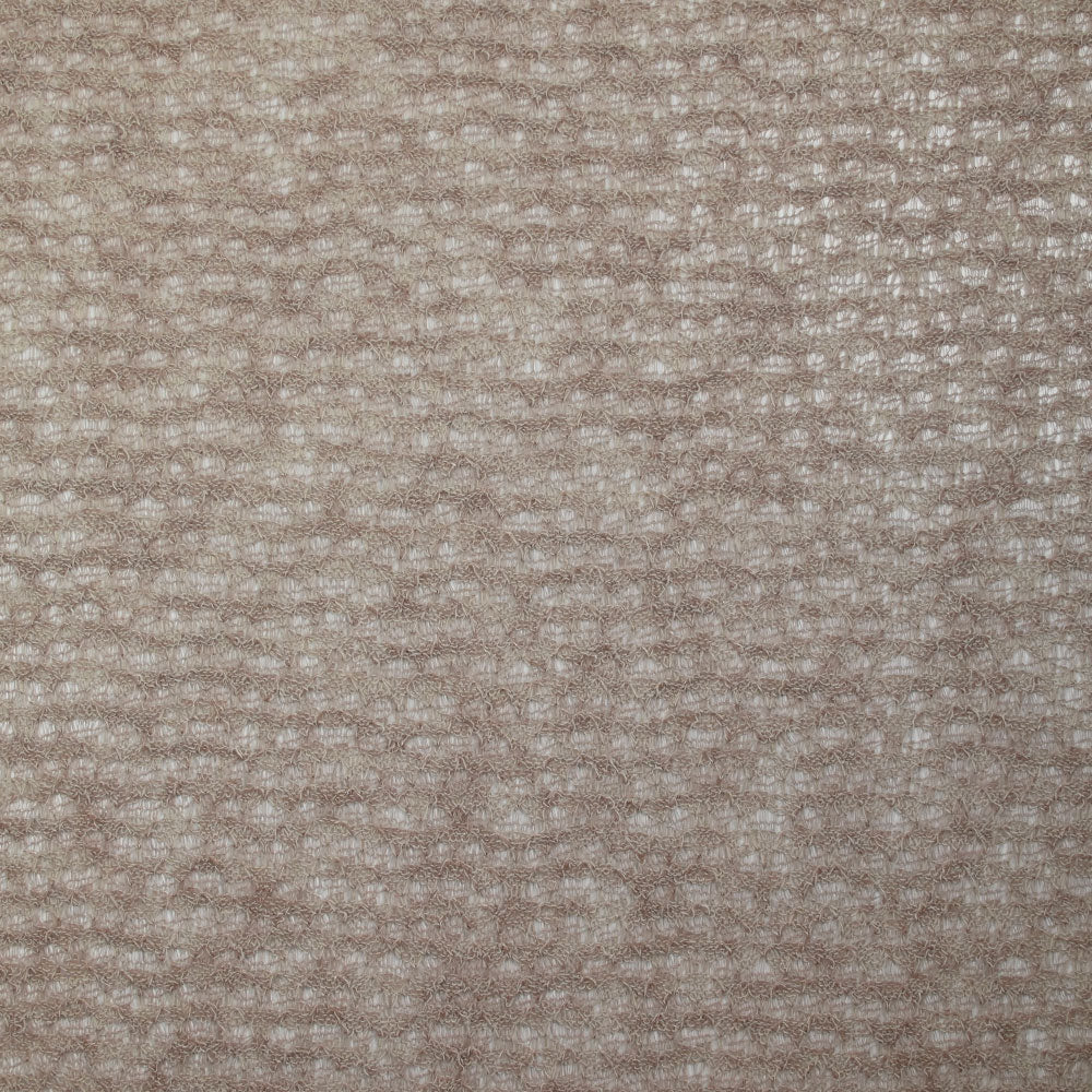 Maille polyester fantaisie beige - Image 5
