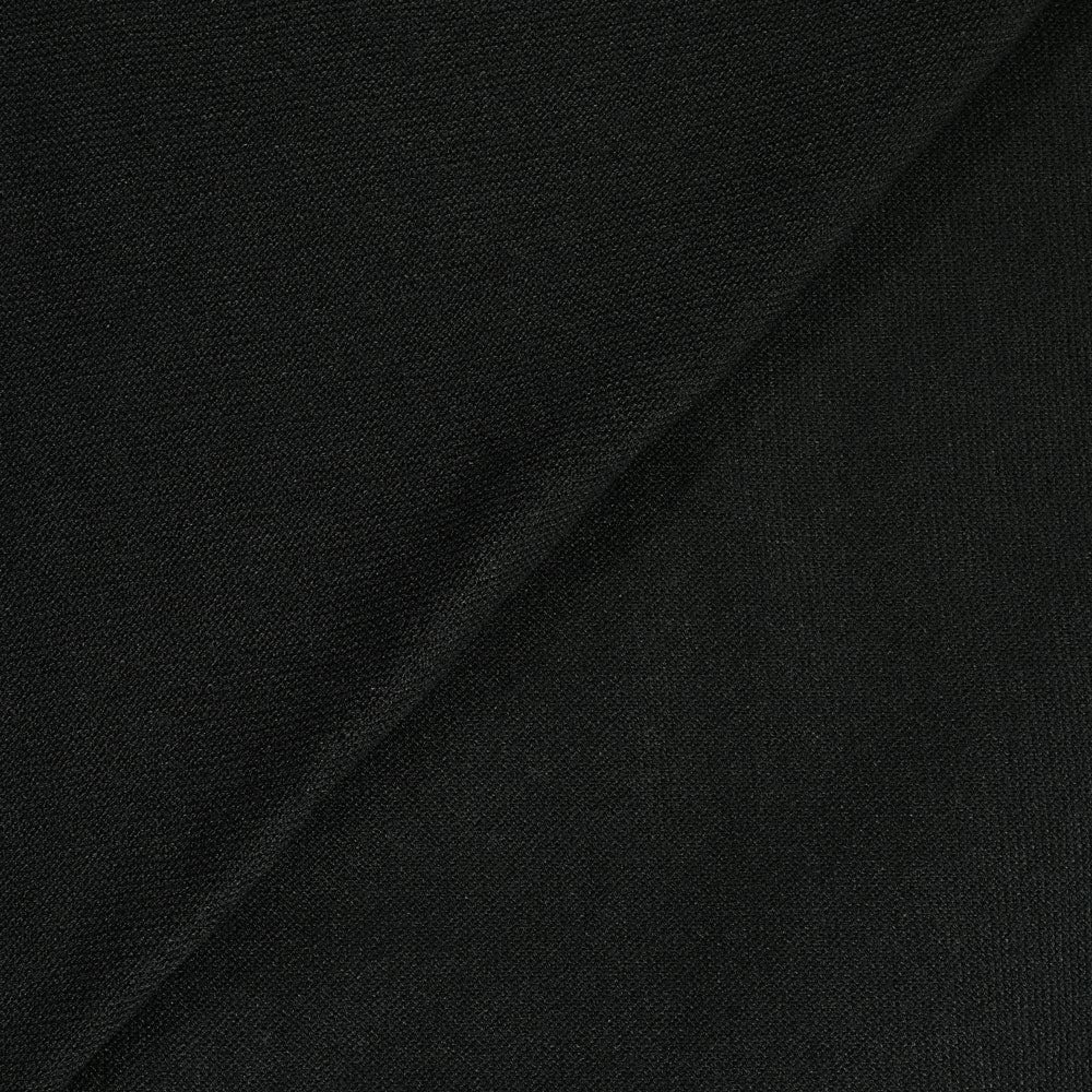 Maille polyester noir charbon