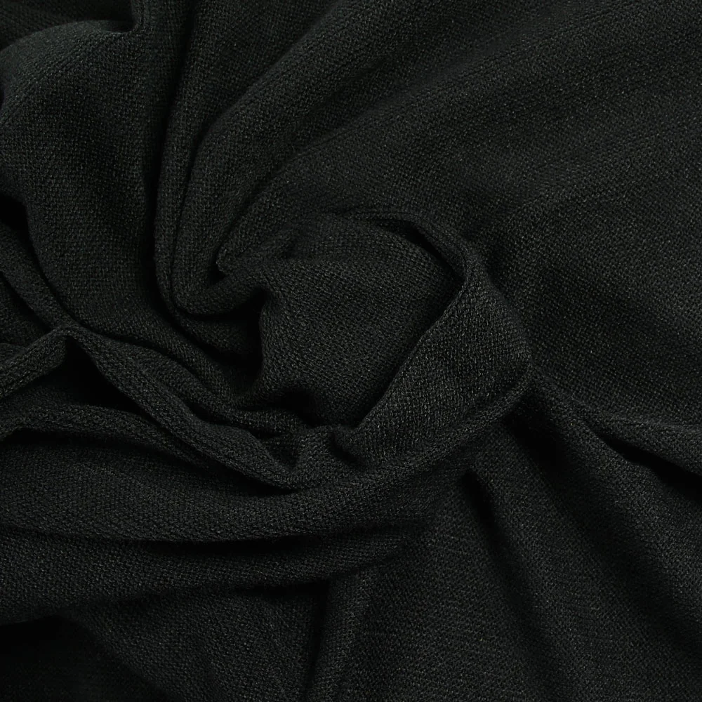 Maille polyester noir charbon - Image 2