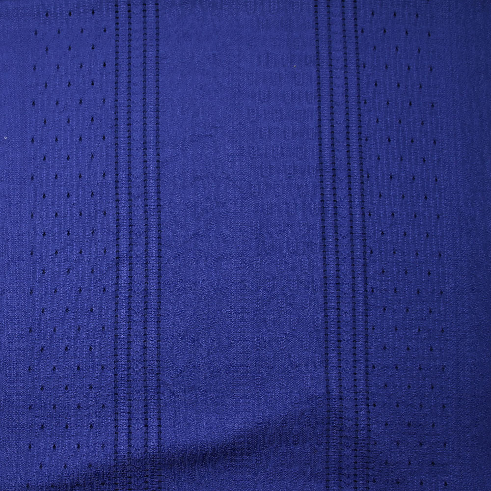 Maille polyester Paula ajourée et texturée bleu roi - Image 4