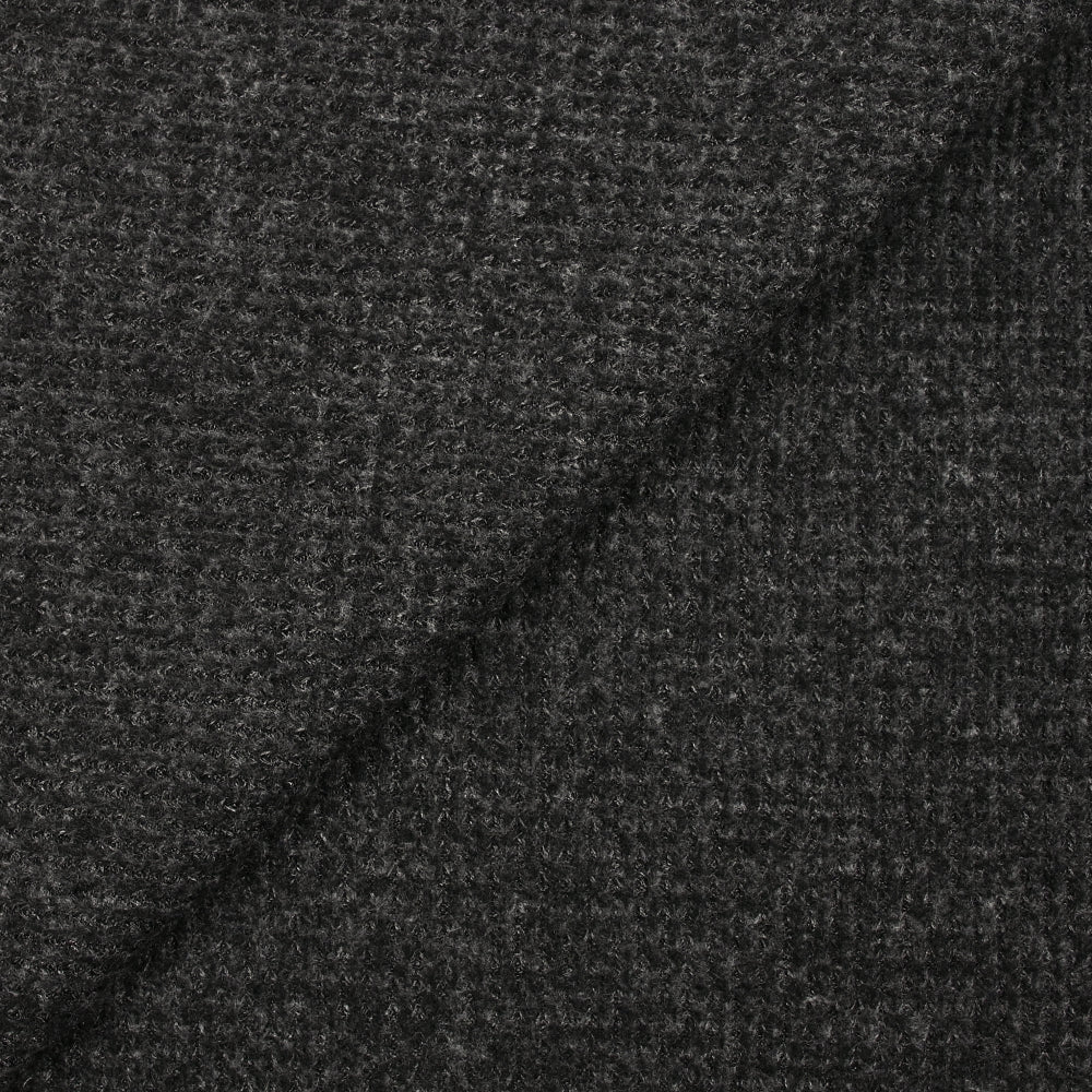 Maille texturée grattée Ori anthracite