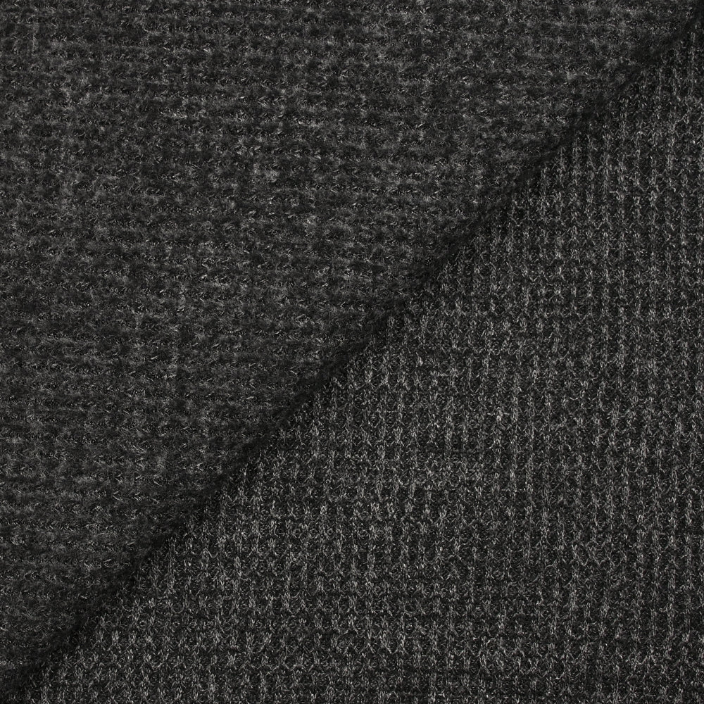 Maille texturée grattée Ori anthracite - Image 4