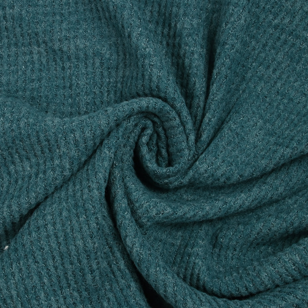 Maille texturée grattée Ori bleu canard - Image 2