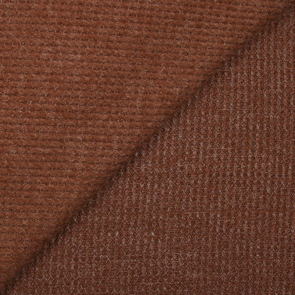 Maille texturée grattée Ori brique - Image 4