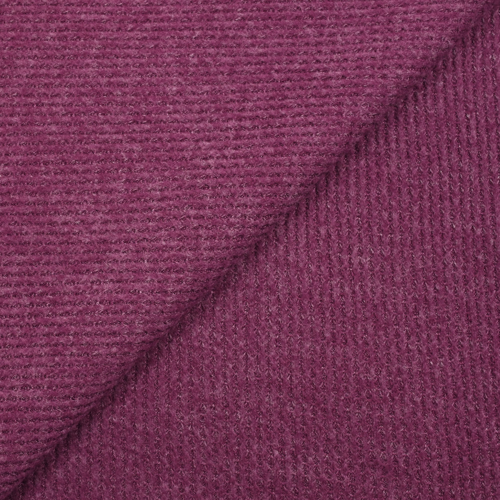 Maille texturée grattée Ori violet