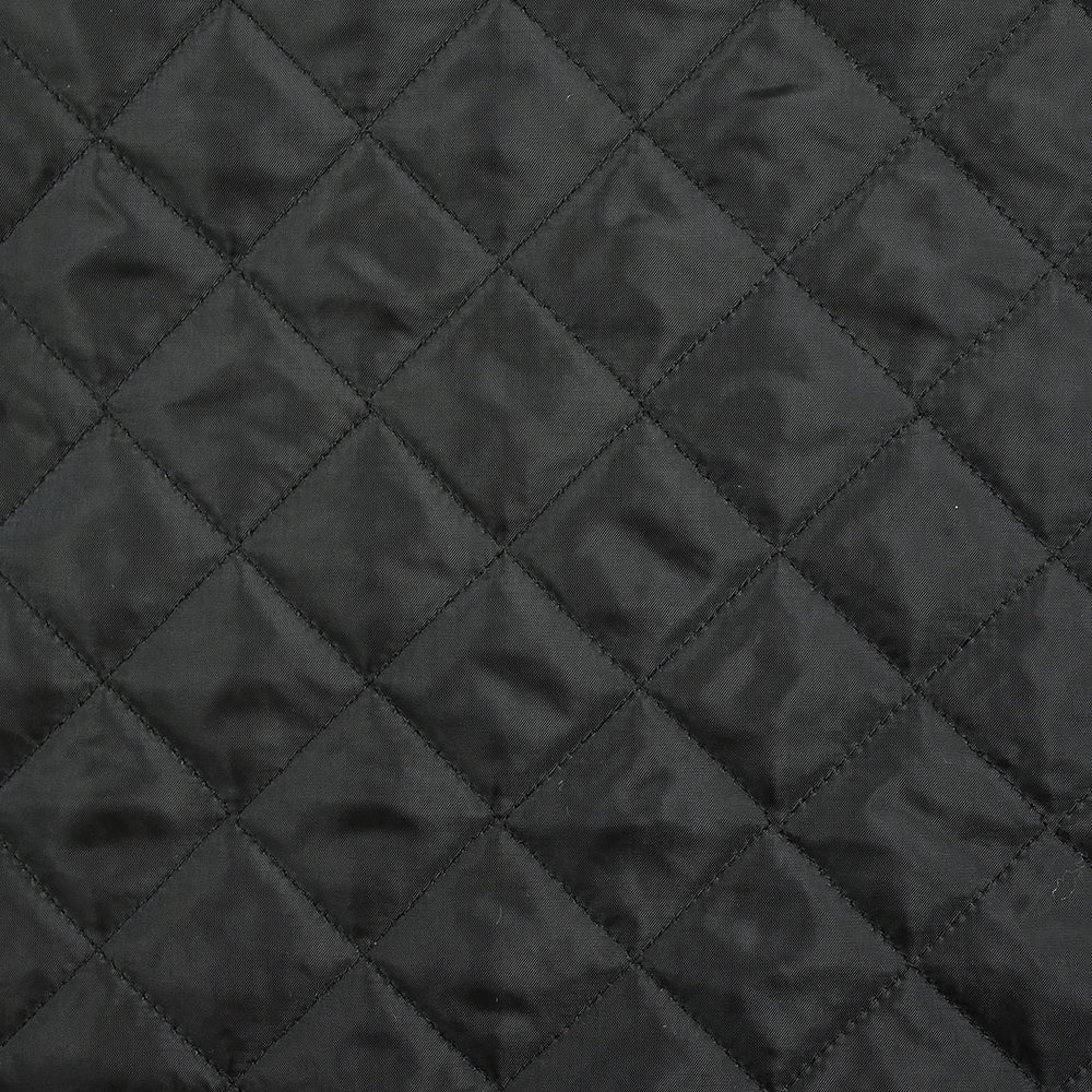 Matelassé à carreaux fin noir - Image 4