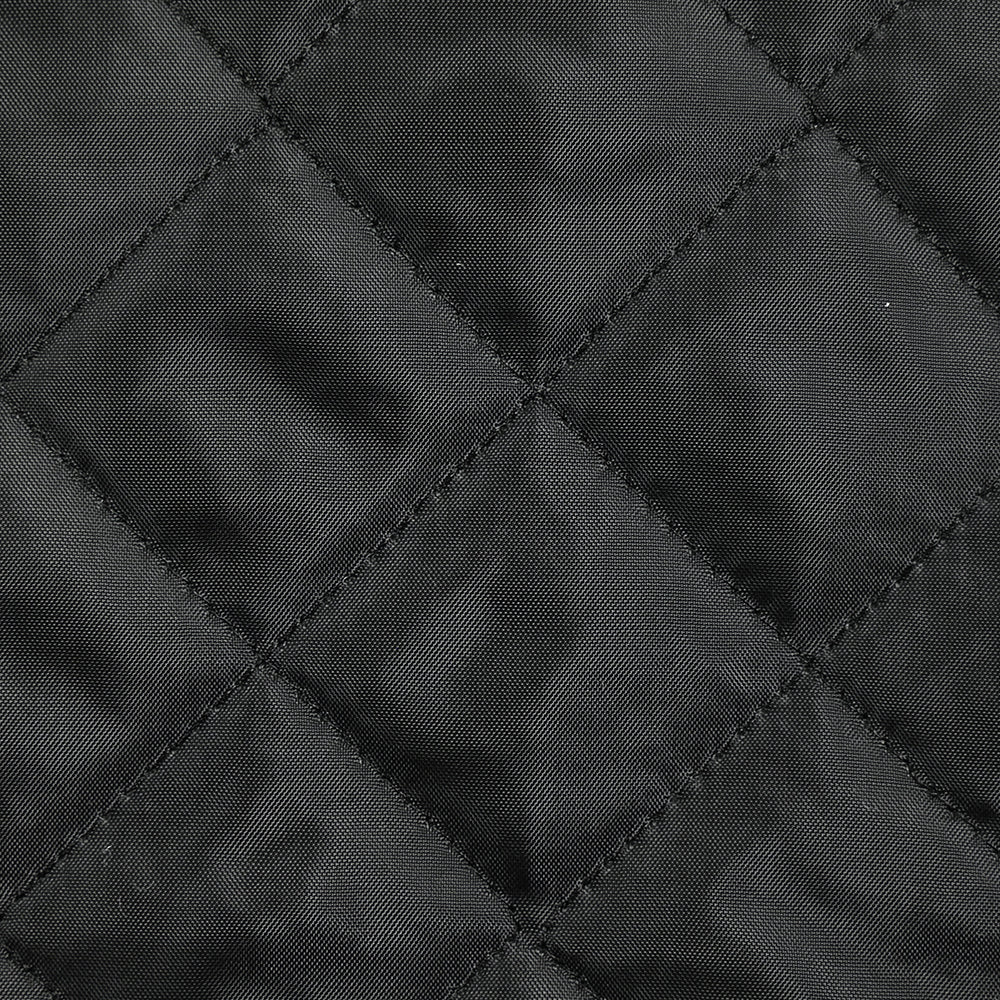 Matelassé à carreaux fin noir - Image 5