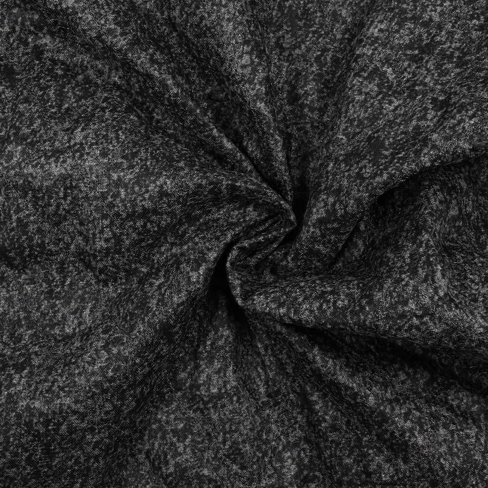 Matelassé étoiles chiné gris anthracite - Image 2