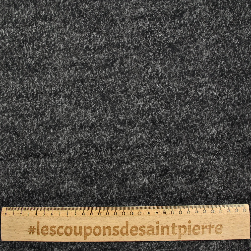 Matelassé étoiles chiné gris anthracite - Image 3