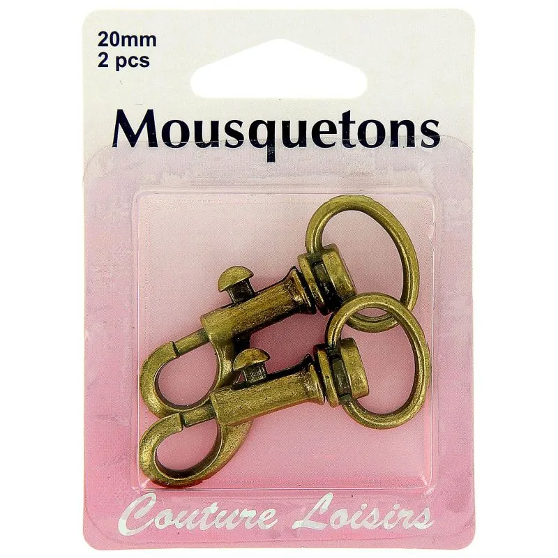 Mousquetons x 2 - 20 mm