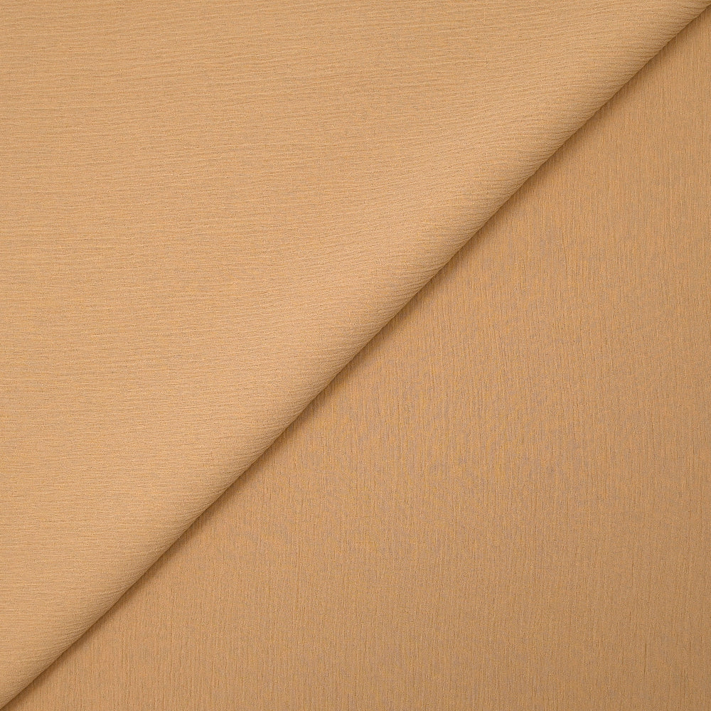 Mousseline crinkle 100% soie unie chair - Image 3