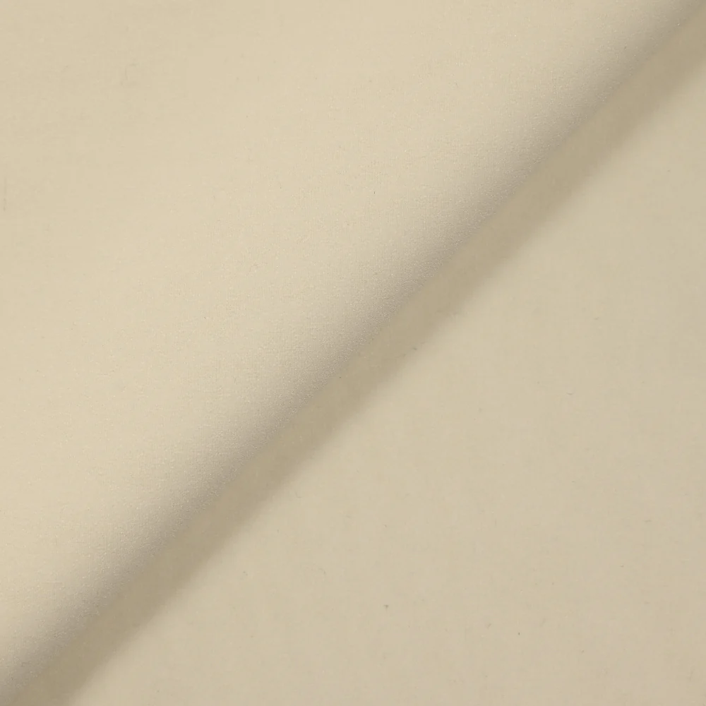 Mousseline de soie élasthanne vanille - Image 4