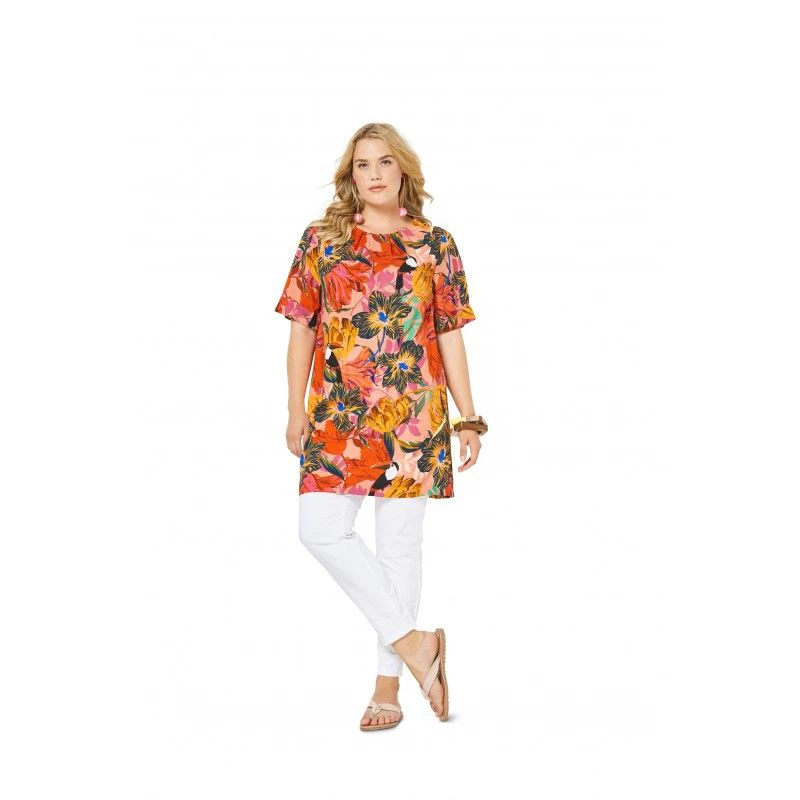 Patron Burda 6305 - Robe plis à l'encolure - Image 3