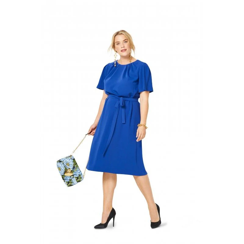 Patron Burda 6305 - Robe plis à l'encolure - Image 4