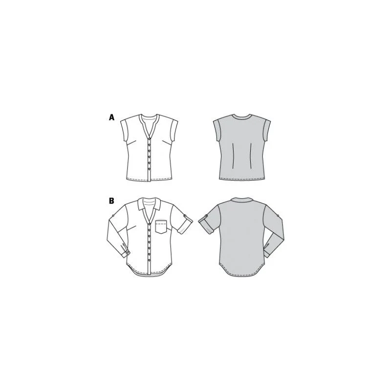 Patron Burda 6326 - Chemisier - Image 2