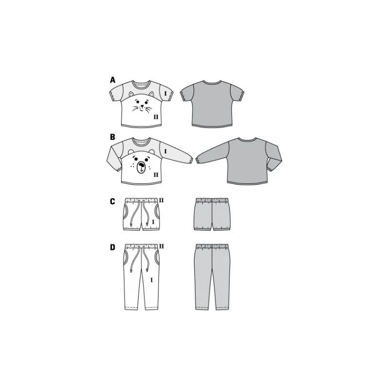 Patron Burda 9326 - Tee-shirt enfant - Image 3