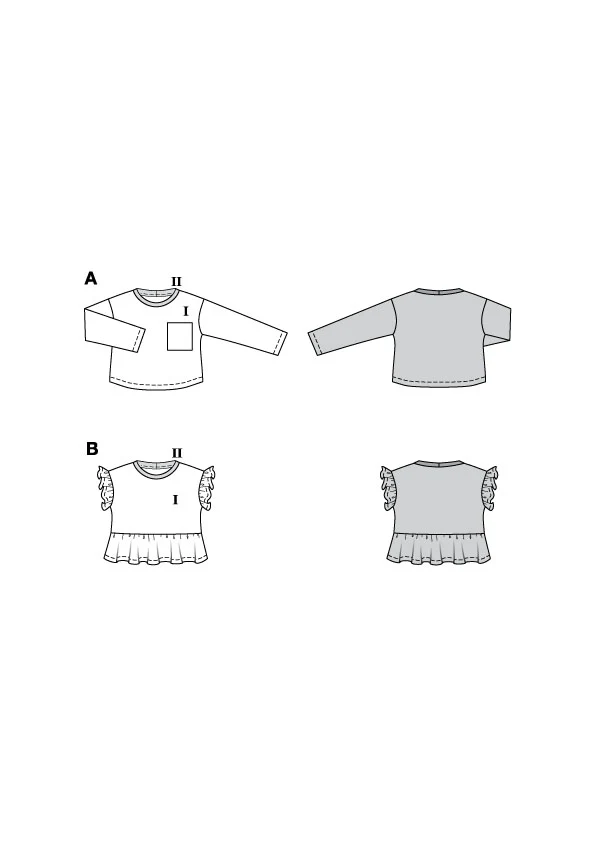 Patron Burda Enfant n°9223 : T-shirt - Image 2