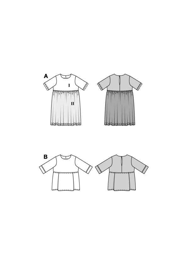 Patron Burda Enfant n°9226 : Robe & Haut - Image 2