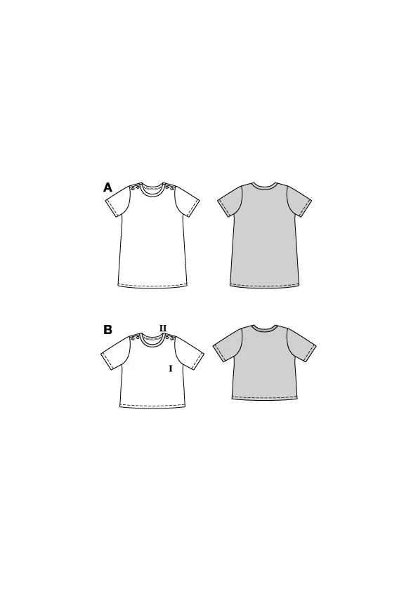 Patron Burda Enfant n°9229 : Robe & T-Shirt - Image 2