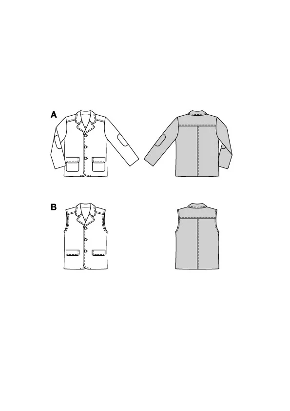 Patron Burda Enfant n°9234 : Veste & Gilet - Image 7