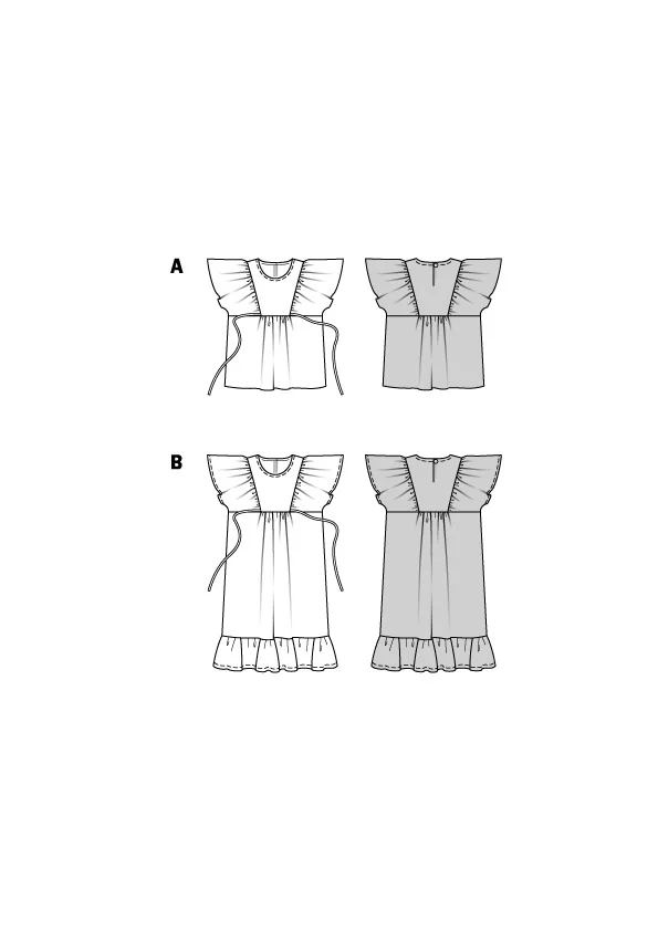 Patron Burda Enfant n°9244 : Blouse & Robe - Image 2