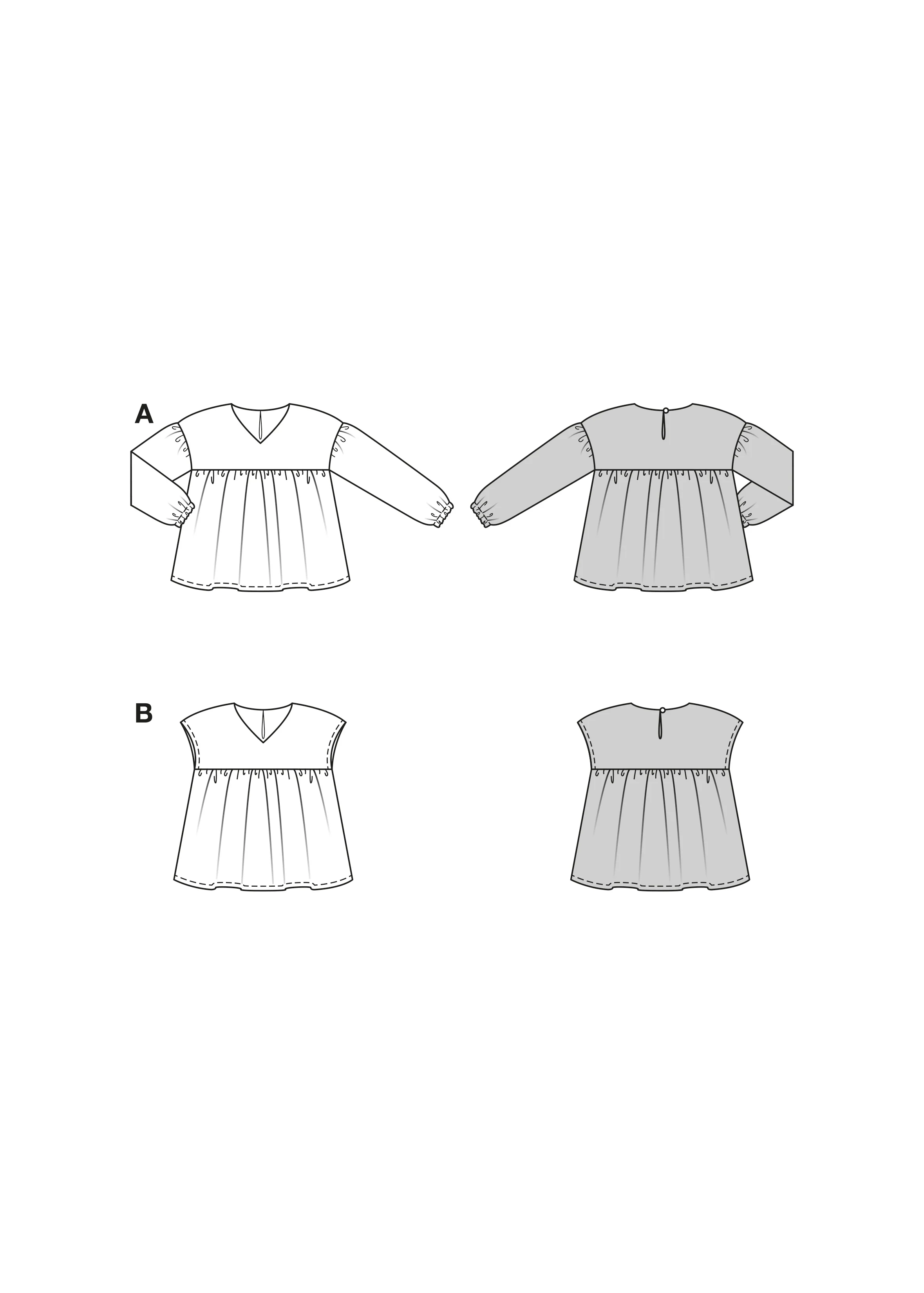 Patron Burda kids n°9195 : Blouse - Image 2