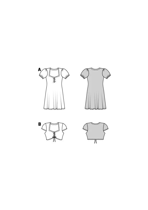 Patron Burda kids n°9214 : Robe & Blouse - Image 2