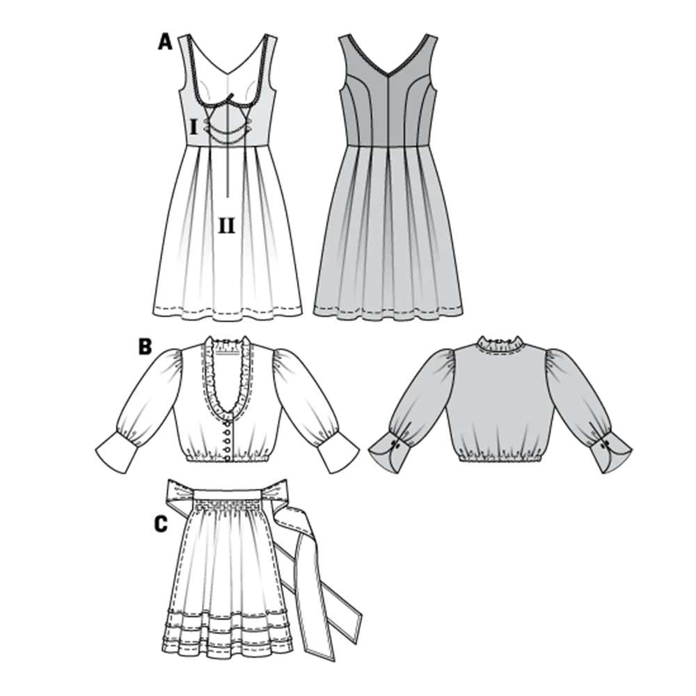 Patron n°7443 : Robe folklore - Image 2