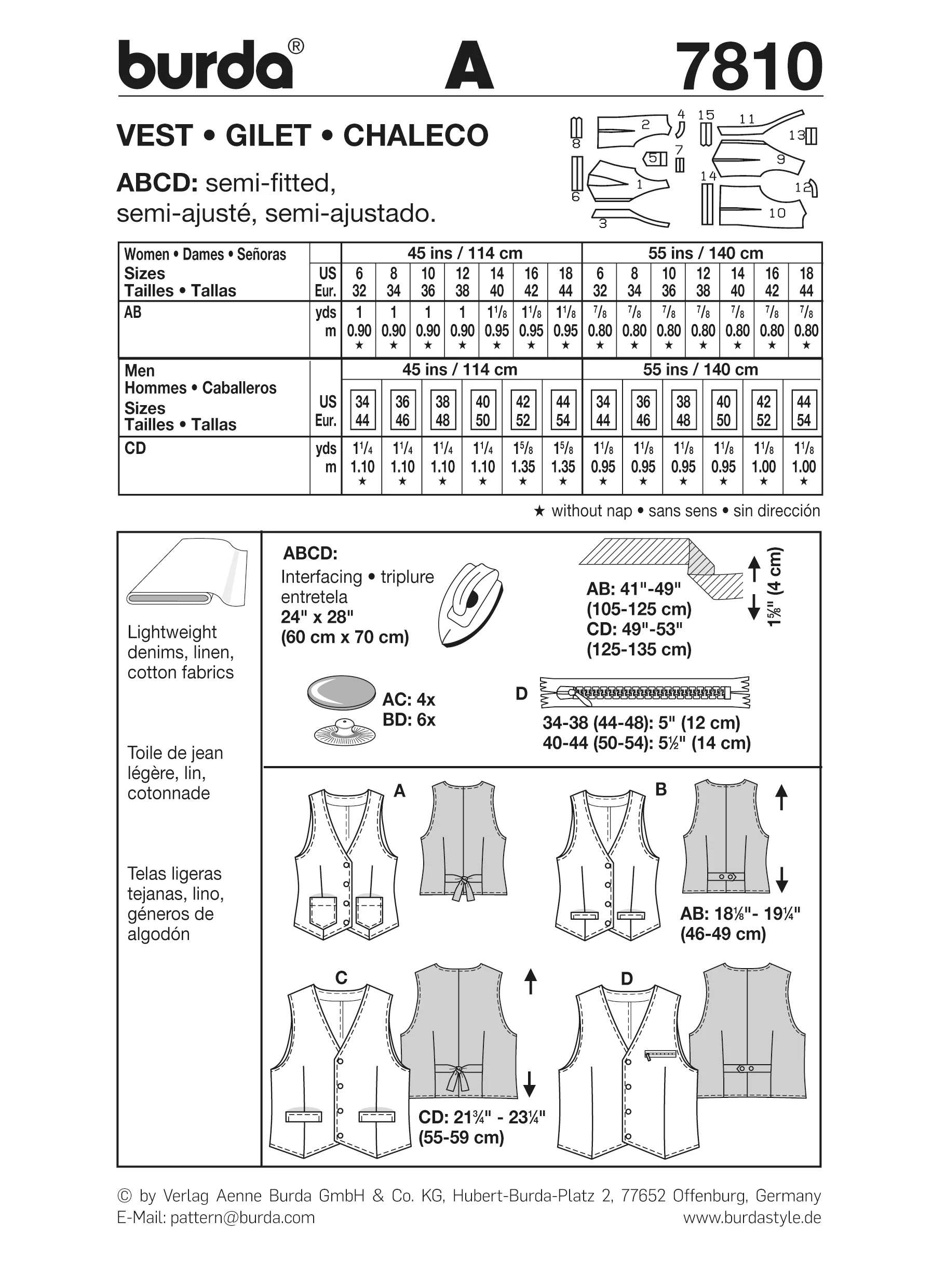 Patron n°7810 : Gilet - Image 7