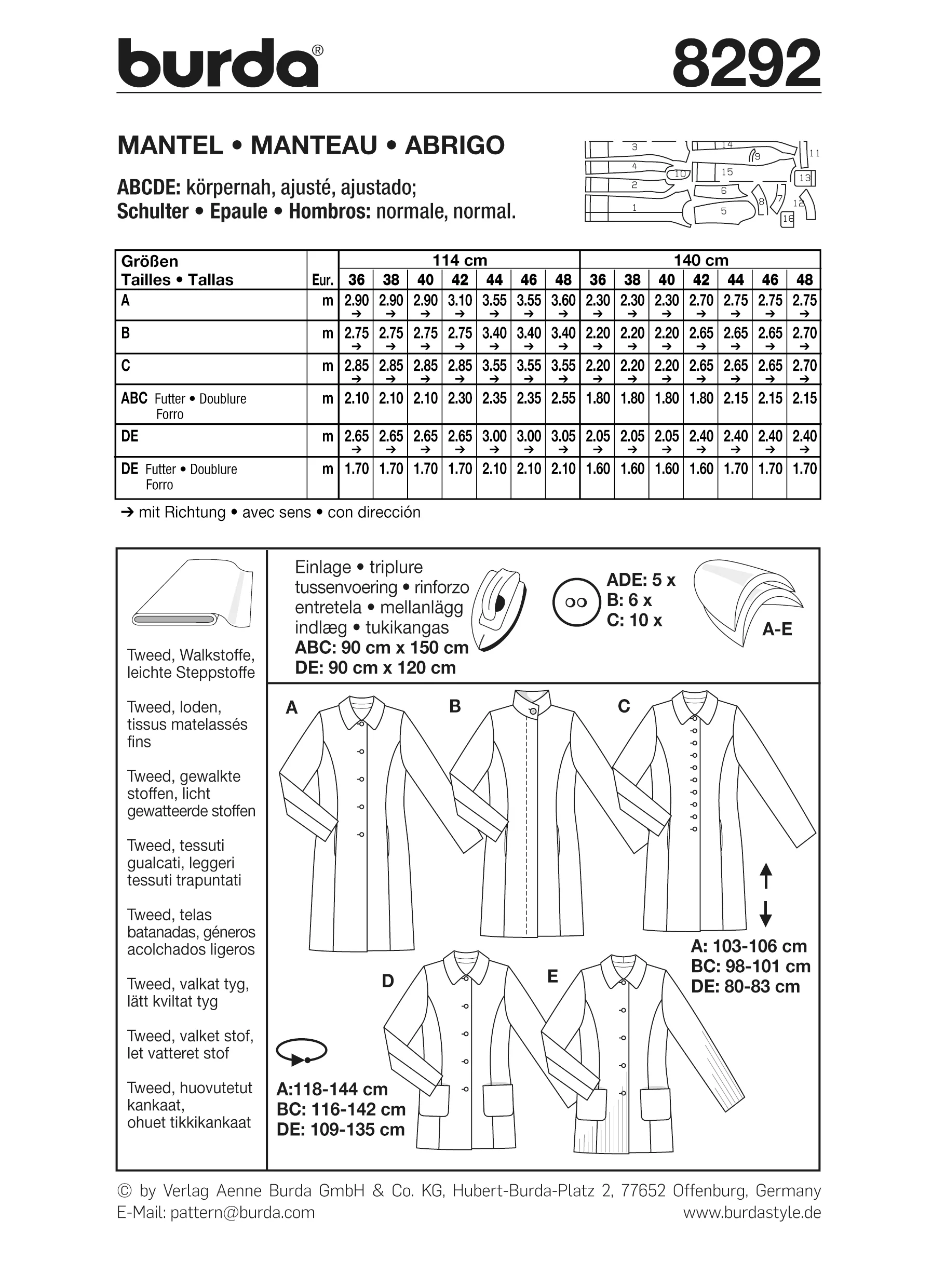 Patron n°8292 : Manteau - Image 9