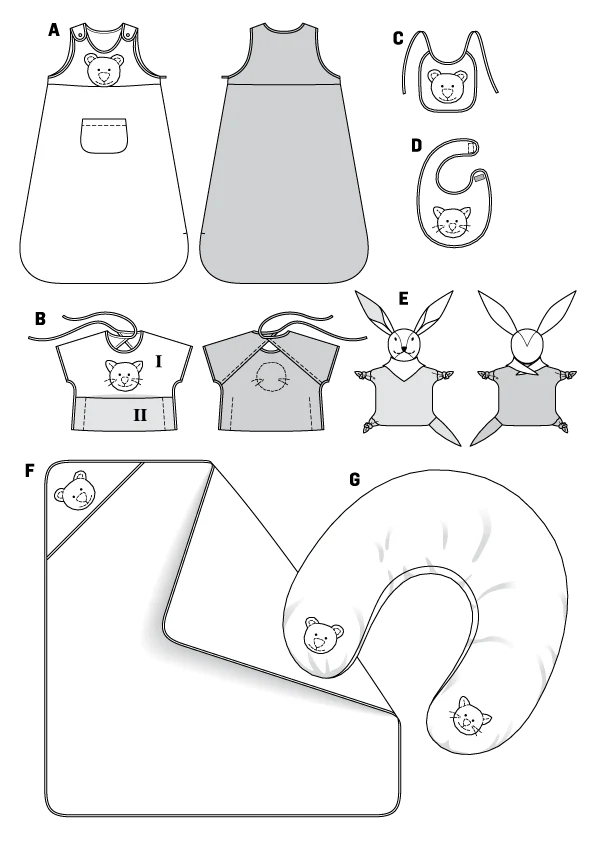 Patron n°9635 : Accessoires bébé - Image 2