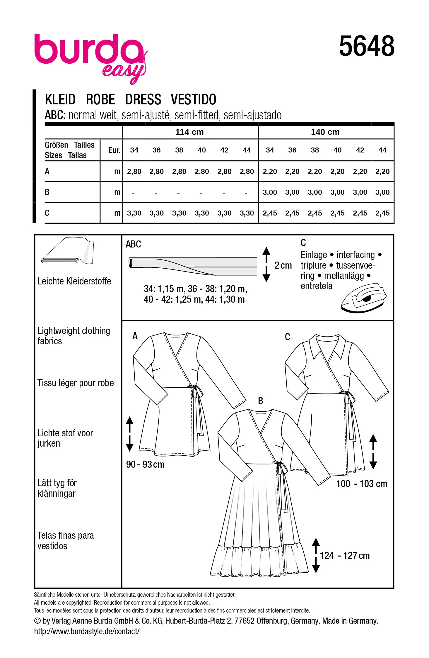Patron Burda n°5648 : Robe - Image 12