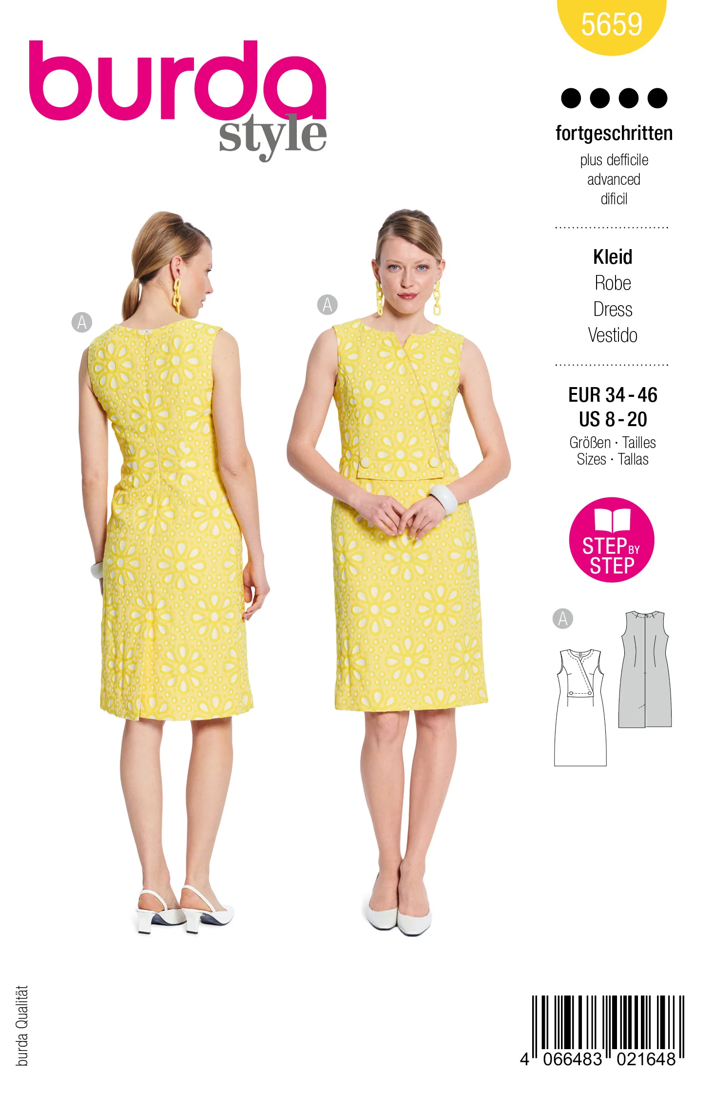 Patron Burda n°5659 : Robe